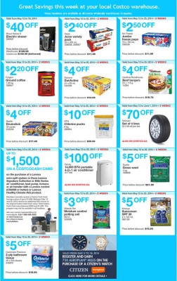 Costco Weekly Handout Instant Savings Coupons Quebec (May 12-18)
