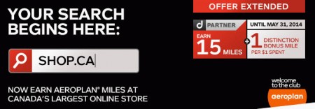 Shop - Earn 16 Aeroplan Miles per $1 Spent (Until May 31)