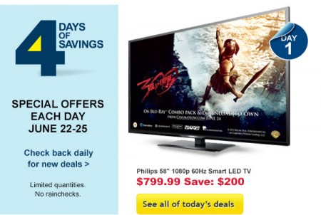 Best Buy 4 Days of Savings - Special Offers Each Day (June 22-25)