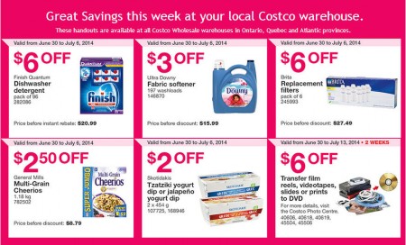 Costco Weekly Handout Instant Savings Coupons East (June 30 - July 6)