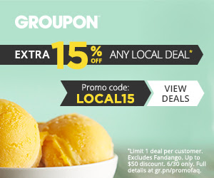 Groupon - Extra 15 Off Any Local Deal Promo Code (June 30 only)