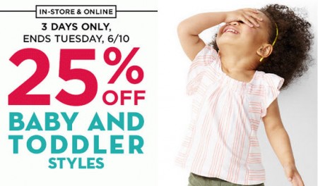 Old Navy 25 Off Baby & Toddler Styles (Until June 10)