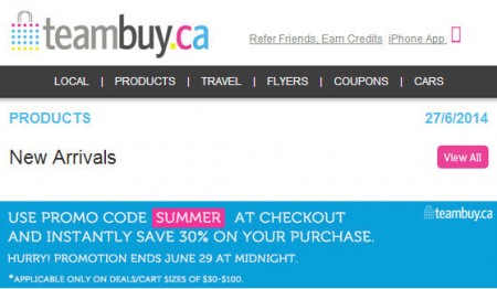 TeamBuy - Extra 30 Off Site-Wide Promo Code (Until June 29)