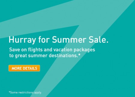 WestJet Hurray for Summer Sale (Book by June 4)