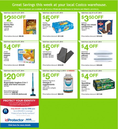 Costco Weekly Handout Instant Savings Coupons East (July 21-27)