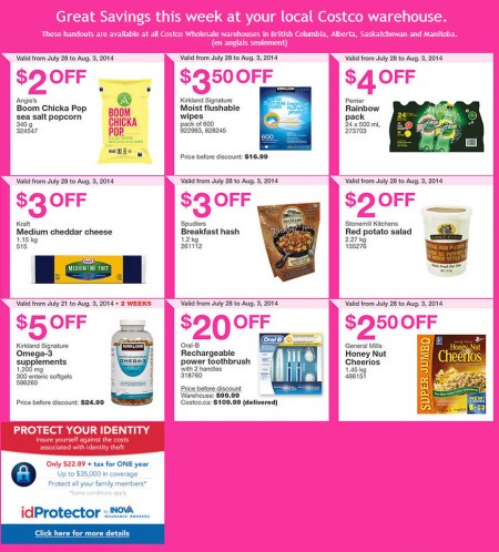 Costco Weekly Handout Instant Savings Coupons West (July 28 - Aug 3)