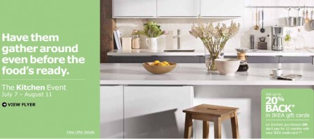 IKEA Kitchen Event - Get up to 20 Back in IKEA Gift Cards on Kitchen Purchases (Until Aug 11)