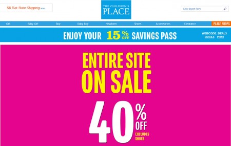 The Children's Place 40 Off Entire Store + Extra 15 Off Coupon (Until July 29)