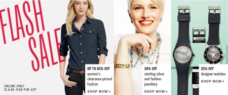 TheBay Flash Sale - Extra 25 Off Women's Clearance Fashion, 25 Off Designer Watches, and 30 Off Jewellery (July 16)