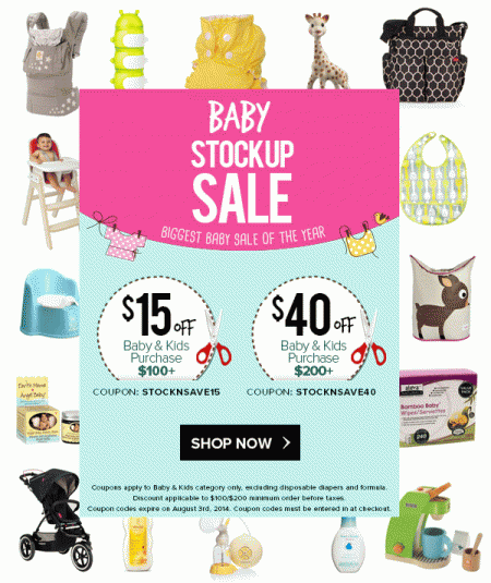 Well Biggest Baby Sale of the Year - Baby Stockup Sale (Until Aug 3)