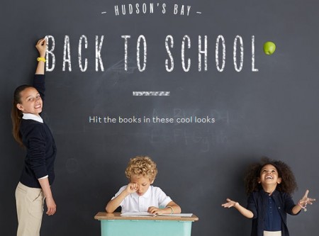 Hudson's Bay Back to School - Up to 50 off Clothing, Shoes, Bags and more (Until Sept 15)