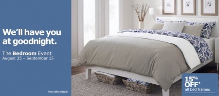 IKEA The Bedroom Event - 15 Off All Bed Frames (Aug 25 - Sept 15)