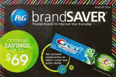 P&G brandSAVER New August 2014 Printable Coupons - Save up to $69 in Coupon Savings