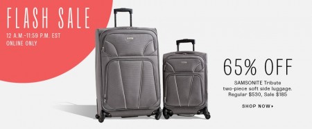 TheBay Flash Sale - 65 Off Samsonite Tribute 2-Piece Luggage (Aug 27)