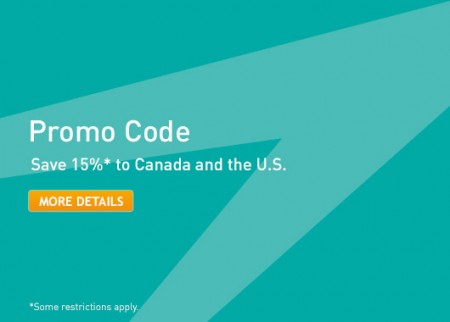 WestJet Promo Code - 15 Off to Canada and USA (Book by Aug 14)