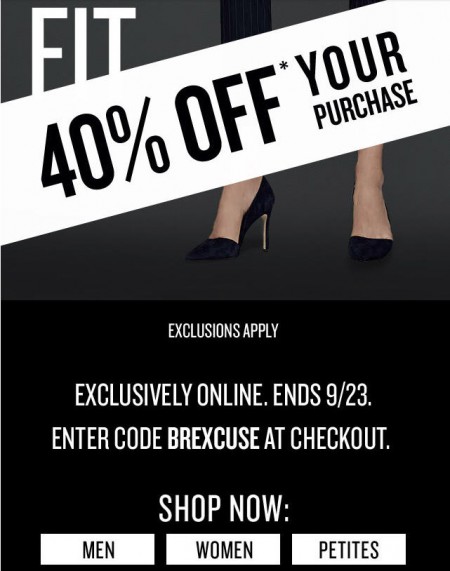 Banana Republic 40 Off Your Online Purchase (Sept 22-23)