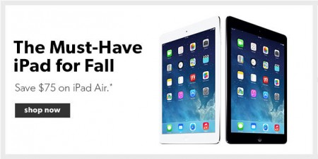 Chapters Indigo $75 Off Apple iPad Air (Until Sept 30)