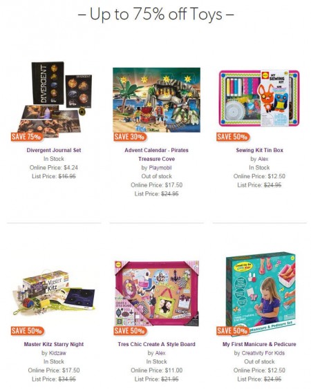 Chapters Indigo Up to 75 Off Toys