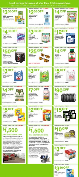 Costco Weekly Handout Instant Savings Coupons East (Sept 15-21)