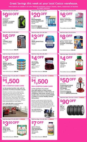 Costco Weekly Handout Instant Savings Coupons West (Sept 22-28)