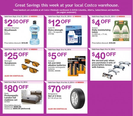 Costco Weekly Handout Instant Savings Coupons West (Sept 8-14)