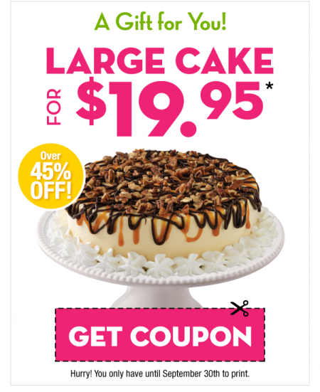 Marble Slab Creamery $19.95 for Large Cake Coupon (45 Off)