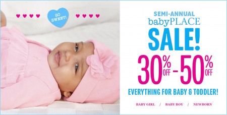 The Children's Place Semi-Annual Sale 30-50 Off Everything for Baby & Toddler + 15 Off Everything Coupon (Until Sept 9)