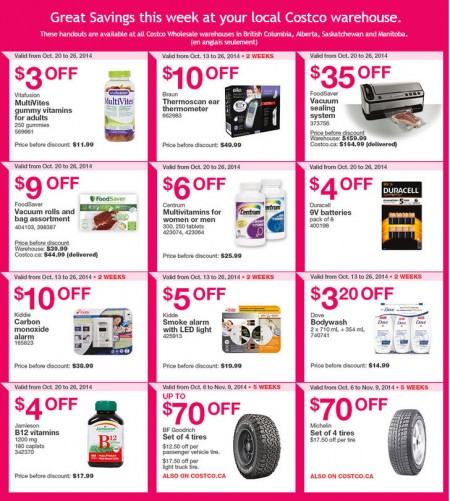 Costco Weekly Handout Instant Savings Coupons West (Oct 20-26)