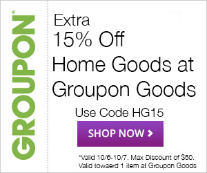 Groupon Extra 15 Off Home Goods Promo Code (Oct 6-7)