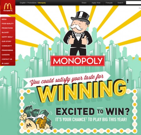 McDonald's Monopoly is Back at McDonalds