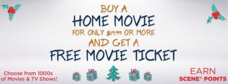 Cineplex Store Get a Free Movie Ticket when you Buy a Home Movie + Free Shipping (Until Dec 22)