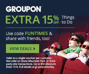 GROUPON Extra 15 Off Things To Do Promo Code (Nov 3-4)