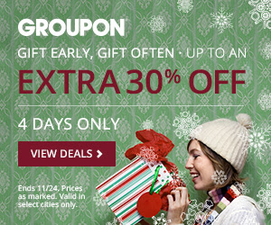 GROUPON Up to an Extra 30 Off Select Local Deals (Nov 21-24)