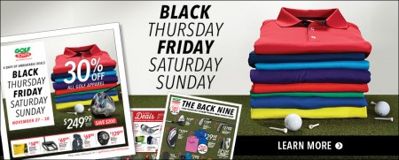 Golf Town Black Friday Weekend Deals (Nov 27-30)