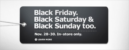 IKEA Black Friday, Saturday and Sunday (Nov 28-30)