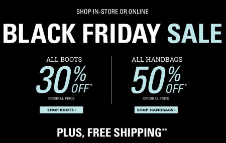 Naturalizer Black Friday Sale - 30 Off All Boots and 50 Off All Handbags + Free Shipping (Nov 28)