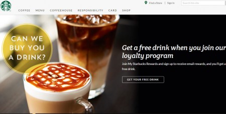 Starbucks Free Drink when you join Starbucks Rewards Loyalty Program