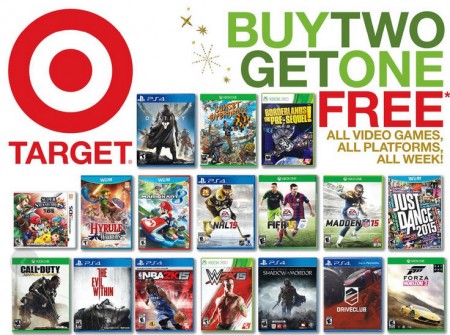 Target Video Games - Buy 2, Get 1 Free (Until Nov 13)