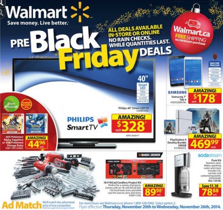 Walmart Pre-Black Friday Deals Flyer (Nov 20-26)