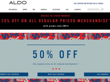 ALDO Cyber Monday Sale - 20 Off All Regular Priced Merchandise + Free Shipping (Dec 1)