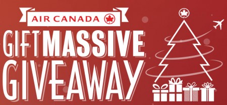 Air Canada Giftmassive Giveaway - Play Everyday for Chance to Win (Until Dec 24)