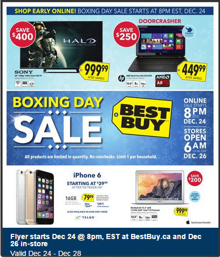 Best Buy Boxing Day Sale - Preview Flyer Now