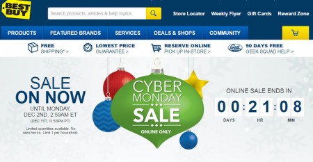 Best Buy Cyber Monday Sale (Dec 1)