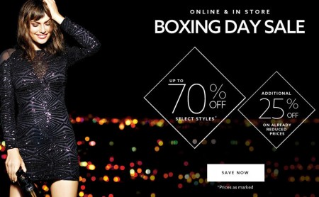 Dynamite Boxing Day Sale - Up to 70 Off Select Styles + Extra 25 Sale Styles + Free Shipping