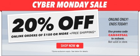 Golf Town Cyber Monday - 20 Off Online Orders over $150 + Free Shipping (Dec 1)