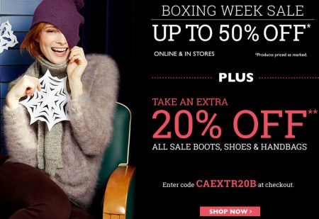 Naturalizer Boxing Week Sale - Up to 50 Off + Extra 20 Off Sale Shoes, Boots Handbags + Free Shipping (Dec 13)