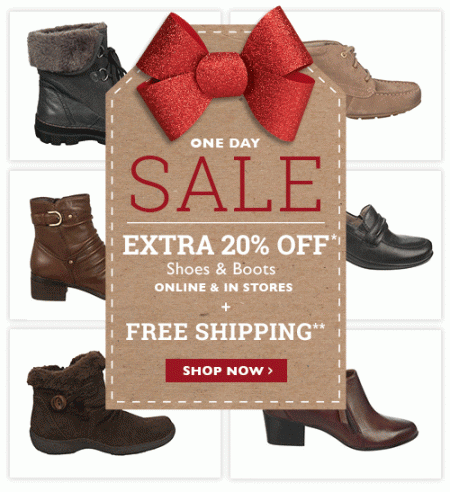 Naturalizer Extra 20 Off All Shoes and Boots Sale + Free Shipping (Dec 13)