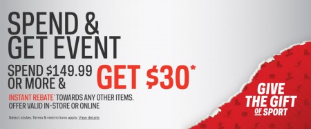 Sport Chek Spend and Get Event