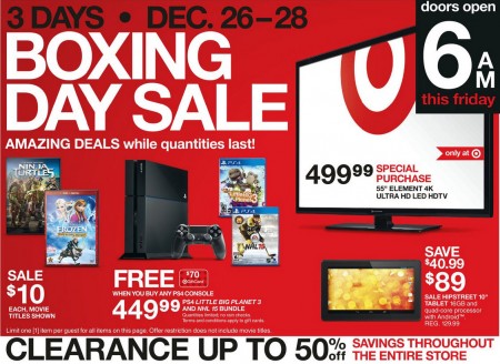 Target Canada Boxing Day Sale + Online Flyer (Dec 26-29)