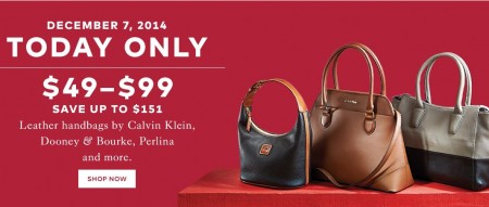 TheBay Today Only - $49-$99 for Leather Handbags - Save up to $151 Off (Dec 7)